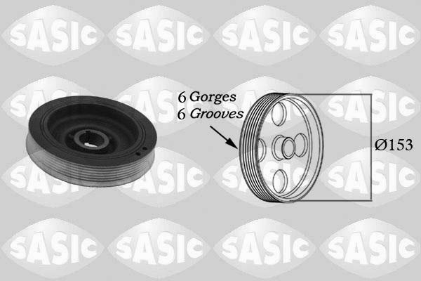 Sasic 2150002 - Belt Pulley, crankshaft parts5.com