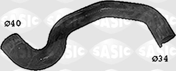 Sasic SWH0437 - Hűtőcső parts5.com