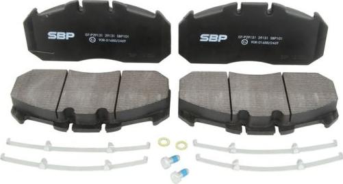 SBP 07-P29131 - Brake Pad Set, disc brake parts5.com