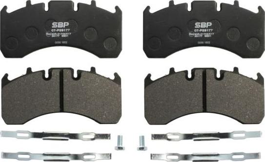 SBP 07-P29177 - Fékbetétkészlet, tárcsafék parts5.com