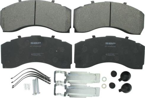 SBP 07-P29246 - Kit de plaquettes de frein, frein à disque parts5.com