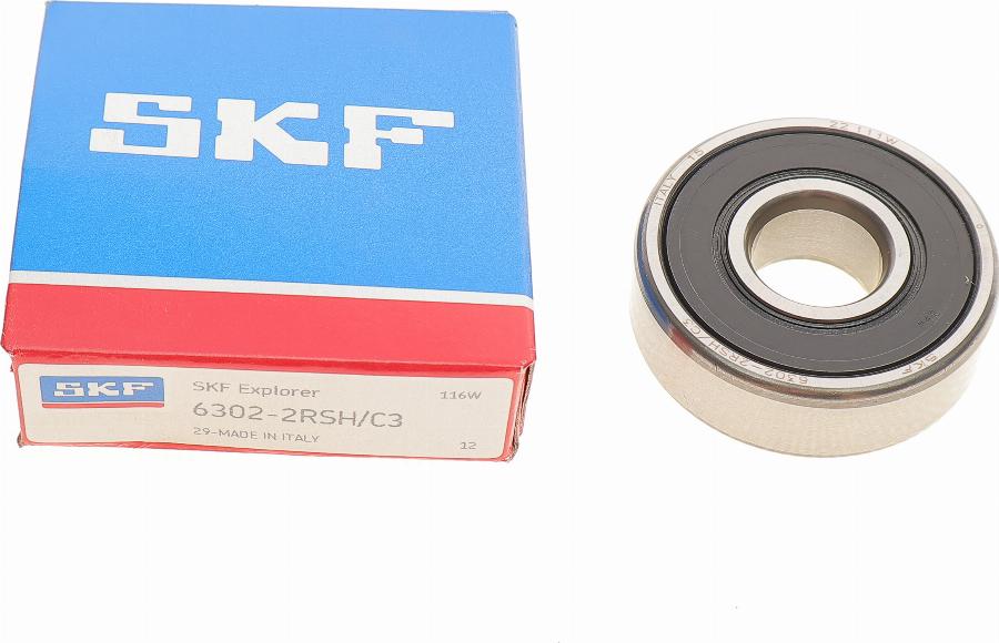 SKF 63022RSH/C3 - Koło pasowe, alternator parts5.com