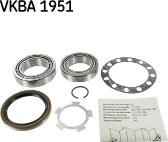 SKF VKBA 1951 - Zestaw łożysk koła parts5.com