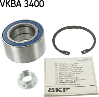 SKF VKBA 3400 - Pyöränlaakerisarja parts5.com