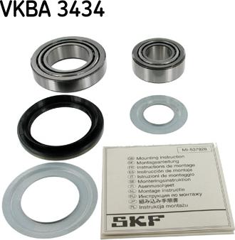 SKF VKBA 3434 - Wheel hub, bearing Kit parts5.com