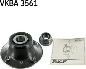 SKF VKBA 3561 - Wheel hub, bearing Kit parts5.com