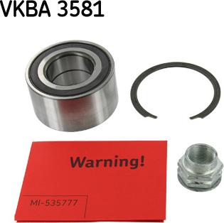 SKF VKBA 3581 - Komplet kolesnega lezaja parts5.com