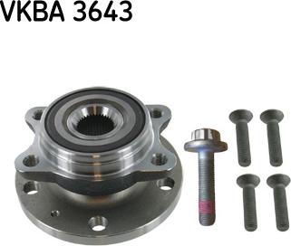 SKF VKBA 3643 - Wheel hub, bearing Kit parts5.com