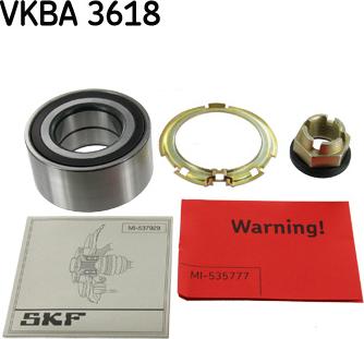 SKF VKBA 3618 - Комплект колесен лагер parts5.com