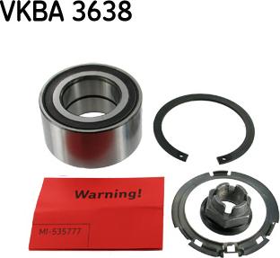 SKF VKBA 3638 - Zestaw łożysk koła parts5.com