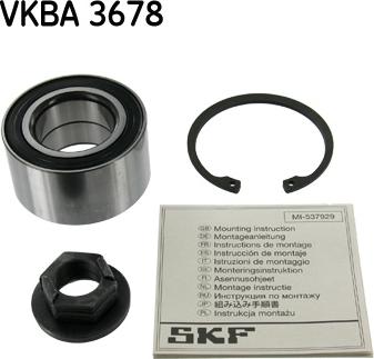 SKF VKBA 3678 - Kerékcsapágy készlet parts5.com