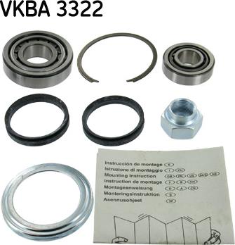 SKF VKBA 3322 - Kerékcsapágy készlet parts5.com