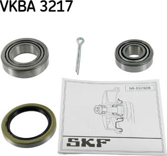 SKF VKBA 3217 - Σετ ρουλεμάν τροχών parts5.com