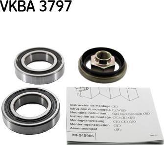 SKF VKBA 3797 - Rattalaagrikomplekt parts5.com