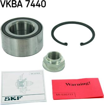 SKF VKBA 7440 - Wheel hub, bearing Kit parts5.com