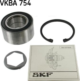 SKF VKBA 754 - Kerékcsapágy készlet parts5.com