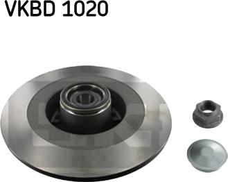 SKF VKBD 1020 - Kočni disk parts5.com