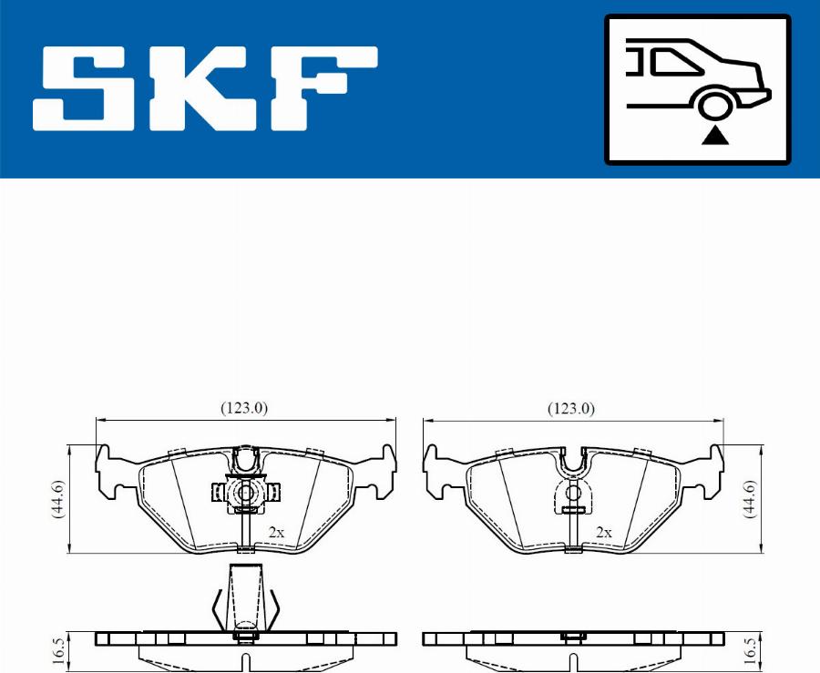 SKF VKBP 90561 - Brake Pad Set, disc brake parts5.com