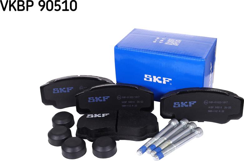 SKF VKBP 90510 - Sada brzdových platničiek kotúčovej brzdy parts5.com