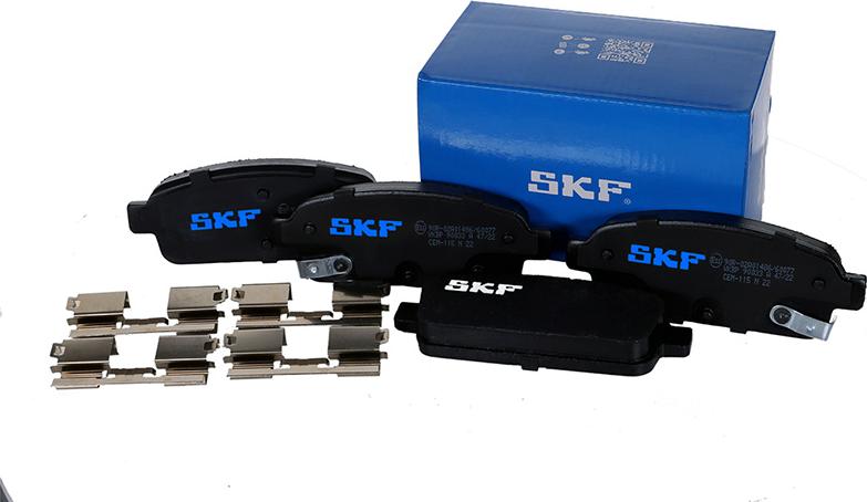 SKF VKBP 90033 A - Sada brzdových platničiek kotúčovej brzdy parts5.com