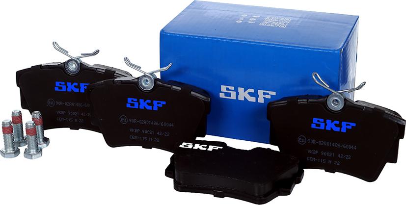 SKF VKBP 90021 - Комплект спирачно феродо, дискови спирачки parts5.com