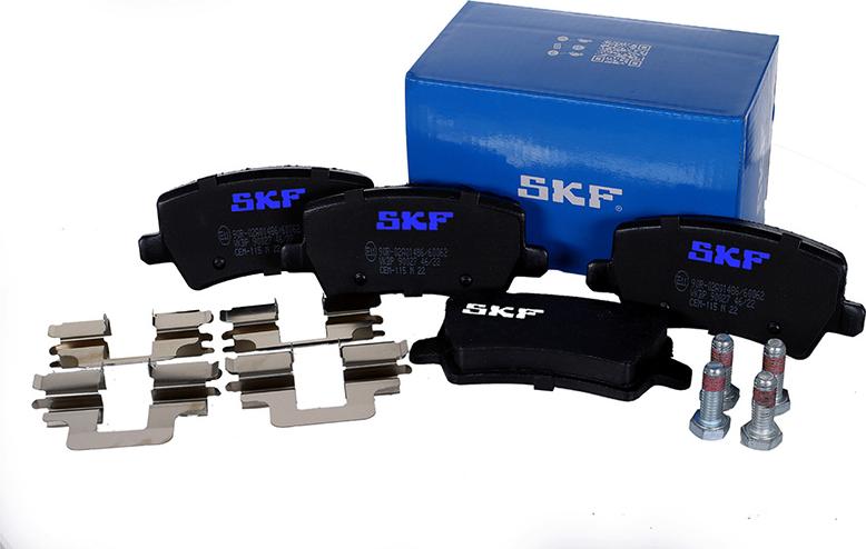 SKF VKBP 90027 - Sada brzdových platničiek kotúčovej brzdy parts5.com