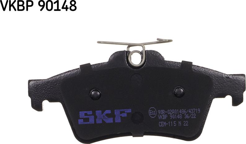 SKF VKBP 90148 - Brake Pad Set, disc brake parts5.com