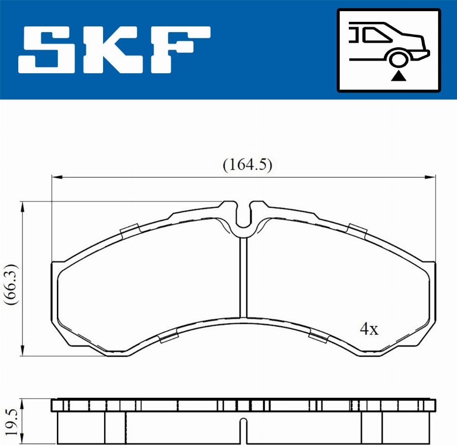 SKF VKBP 90130 - Set placute frana,frana disc parts5.com