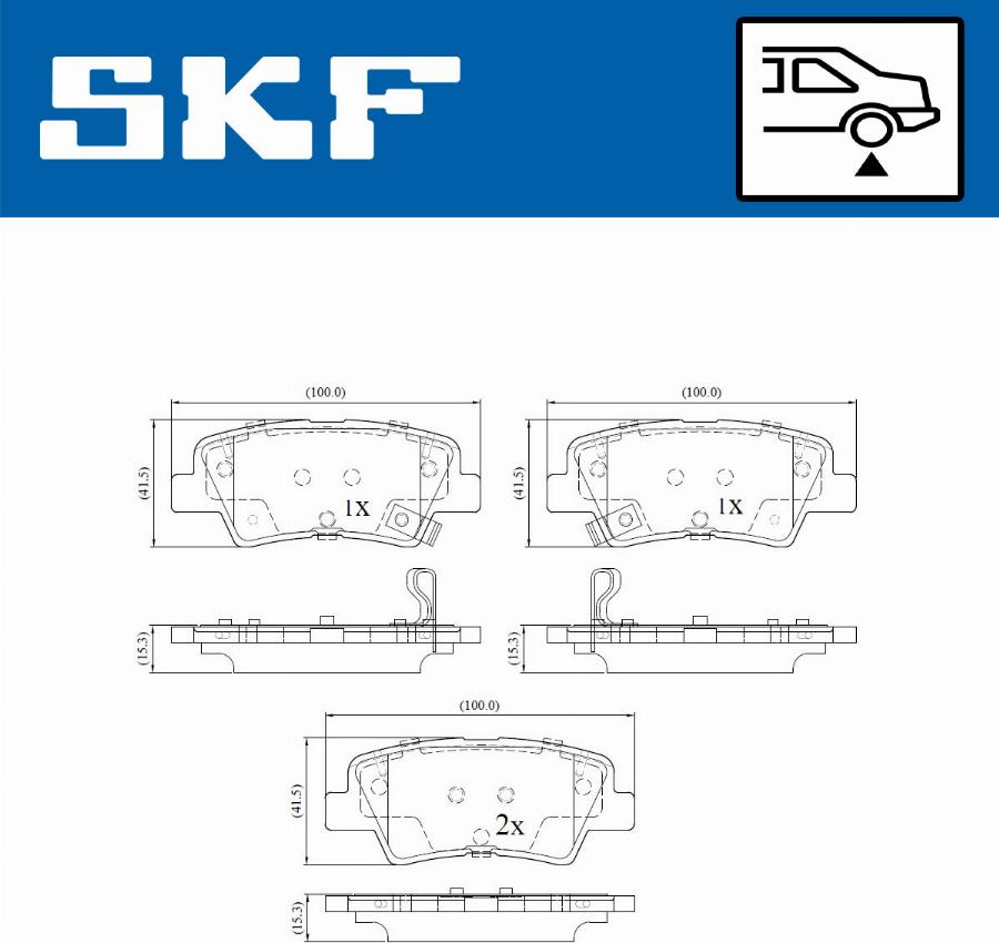 SKF VKBP 90174 A - Juego de pastillas de freno parts5.com