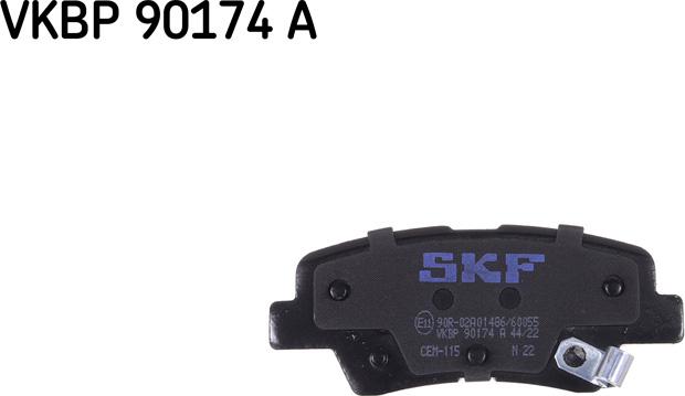 SKF VKBP 90174 A - Juego de pastillas de freno parts5.com