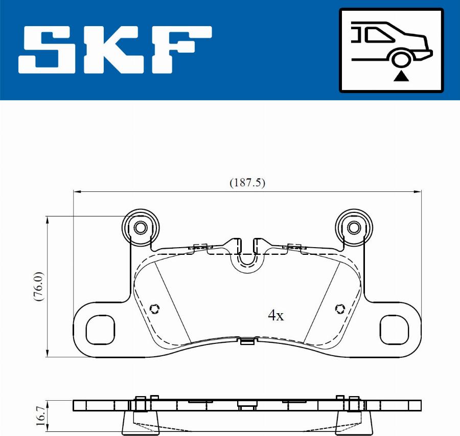 SKF VKBP 90297 - Brake Pad Set, disc brake parts5.com