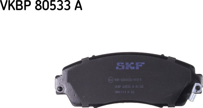 SKF VKBP 80533 A - Sada brzdových destiček, kotoučová brzda parts5.com