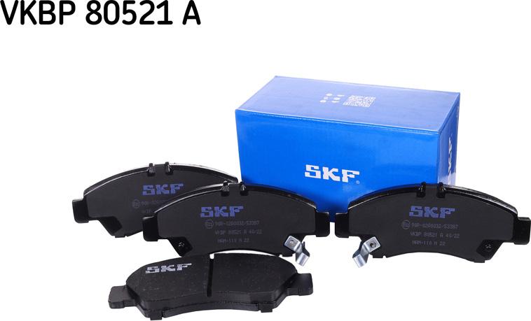 SKF VKBP 80521 A - Fékbetétkészlet, tárcsafék parts5.com