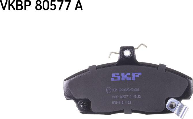 SKF VKBP 80577 A - Juego de pastillas de freno parts5.com