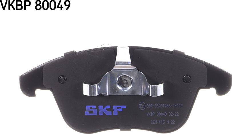 SKF VKBP 80049 - Kit de plaquettes de frein, frein à disque parts5.com