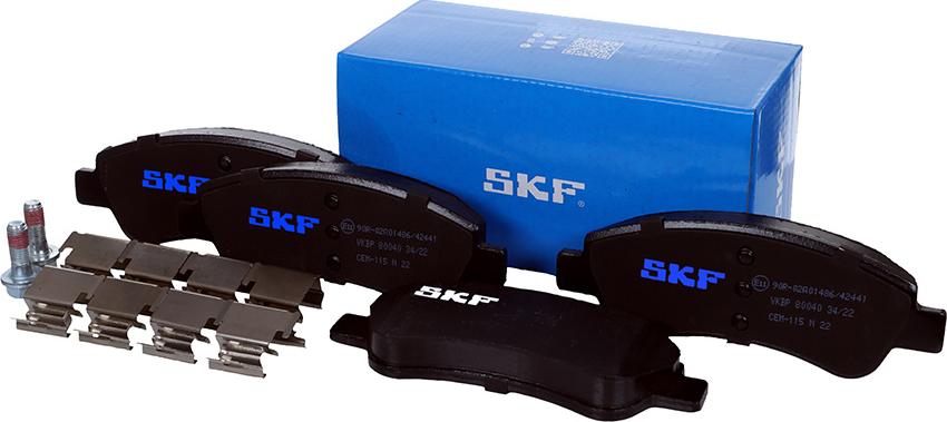 SKF VKBP 80040 - Komplet kočnih obloga, disk kočnica parts5.com