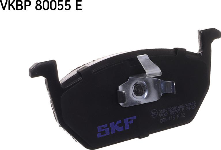 SKF VKBP 80055 E - Komplet kočnih obloga, disk kočnica parts5.com