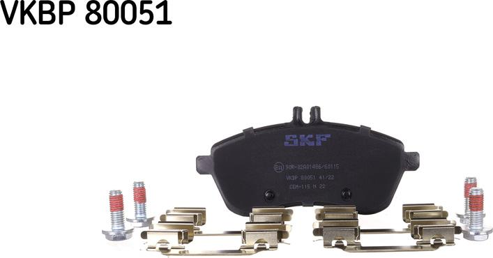 SKF VKBP 80051 - Brake Pad Set, disc brake parts5.com