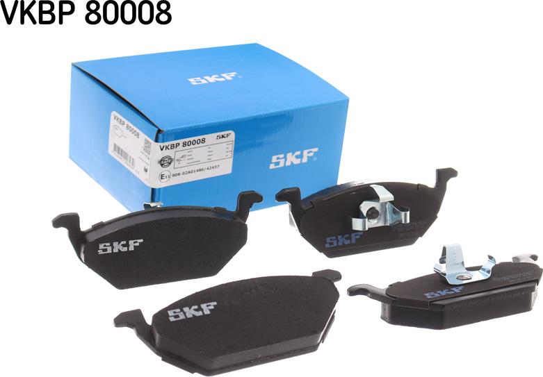 SKF VKBP 80008 - Fékbetétkészlet, tárcsafék parts5.com