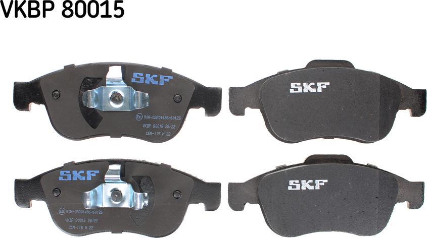 SKF VKBP 80015 - Set placute frana,frana disc parts5.com