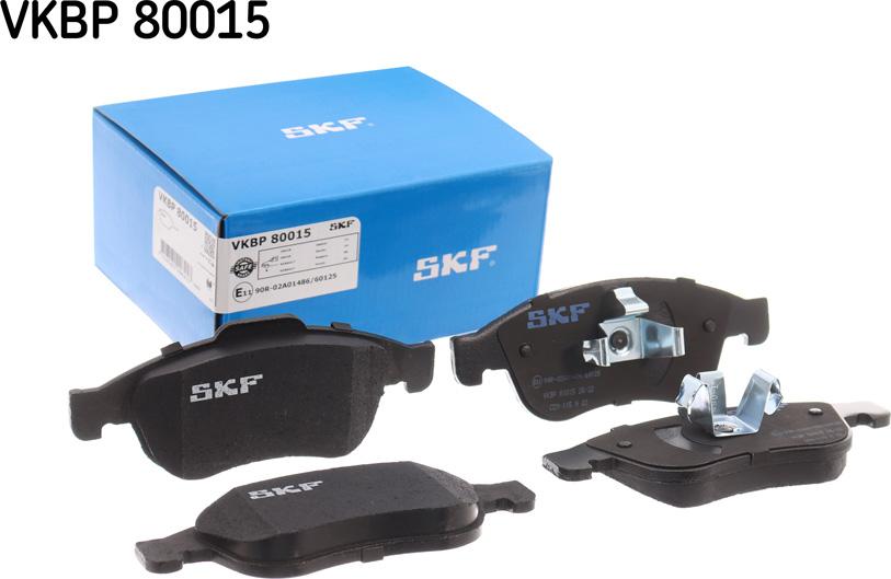 SKF VKBP 80015 - Komplet zavornih oblog, ploscne (kolutne) zavore parts5.com