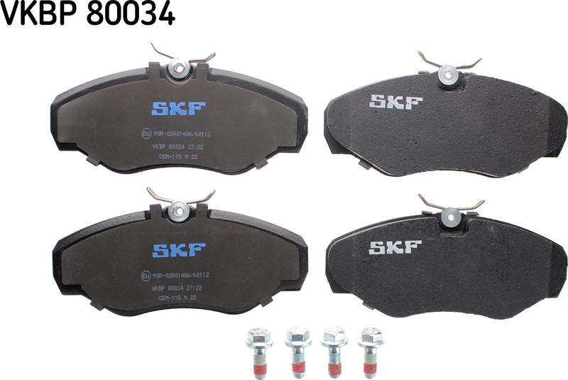 SKF VKBP 80034 - Jarrupala, levyjarru parts5.com