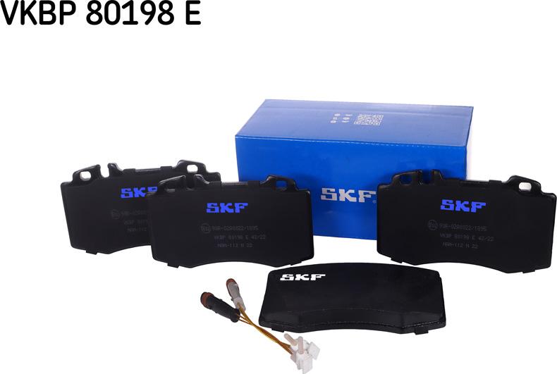 SKF VKBP 80198 E - Brake Pad Set, disc brake parts5.com