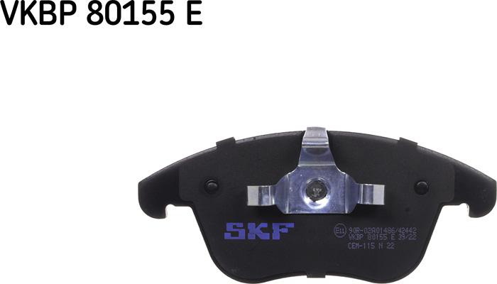 SKF VKBP 80155 E - Brake Pad Set, disc brake parts5.com