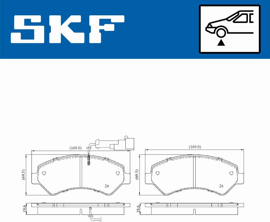 SKF VKBP 80137 E - Set placute frana,frana disc parts5.com