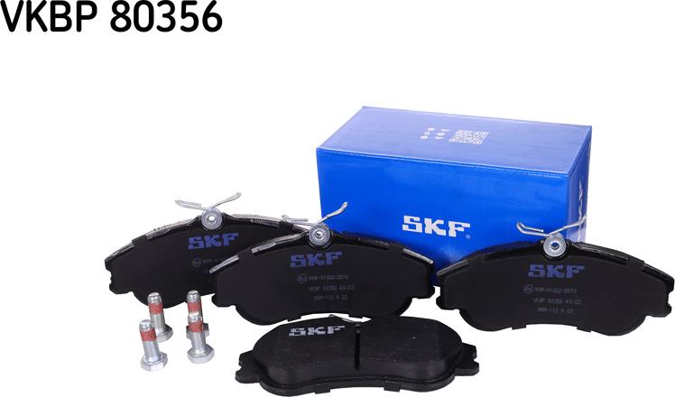 SKF VKBP 80356 - Sada brzdových destiček, kotoučová brzda parts5.com