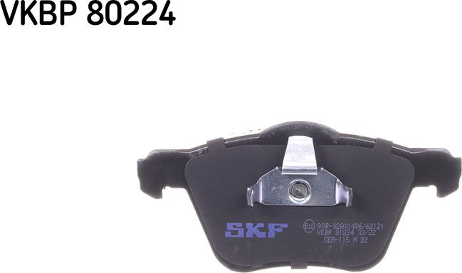 SKF VKBP 80224 - Sada brzdových platničiek kotúčovej brzdy parts5.com