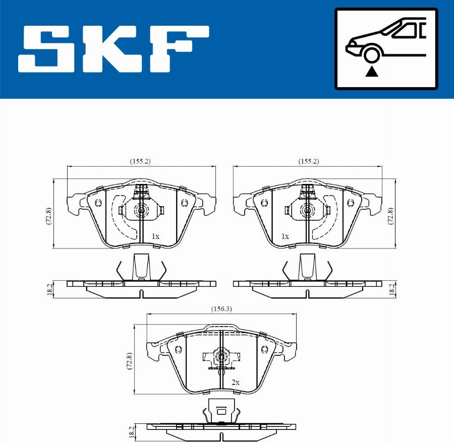 SKF VKBP 80272 - Piduriklotsi komplekt,ketaspidur parts5.com