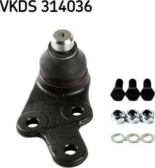 SKF VKDS 314036 - Támasztó / vezetőcsukló parts5.com