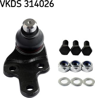 SKF VKDS 314026 - Шаровая опора, несущий / направляющий шарнир parts5.com